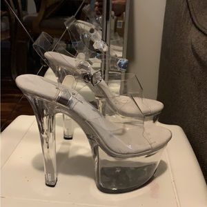 Clear 6inch sexy Fantasy “Exotic Dancer”  Heels. (Womens 10)
